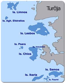 zemljevid Chios (Nord-Ost-Ägäis)